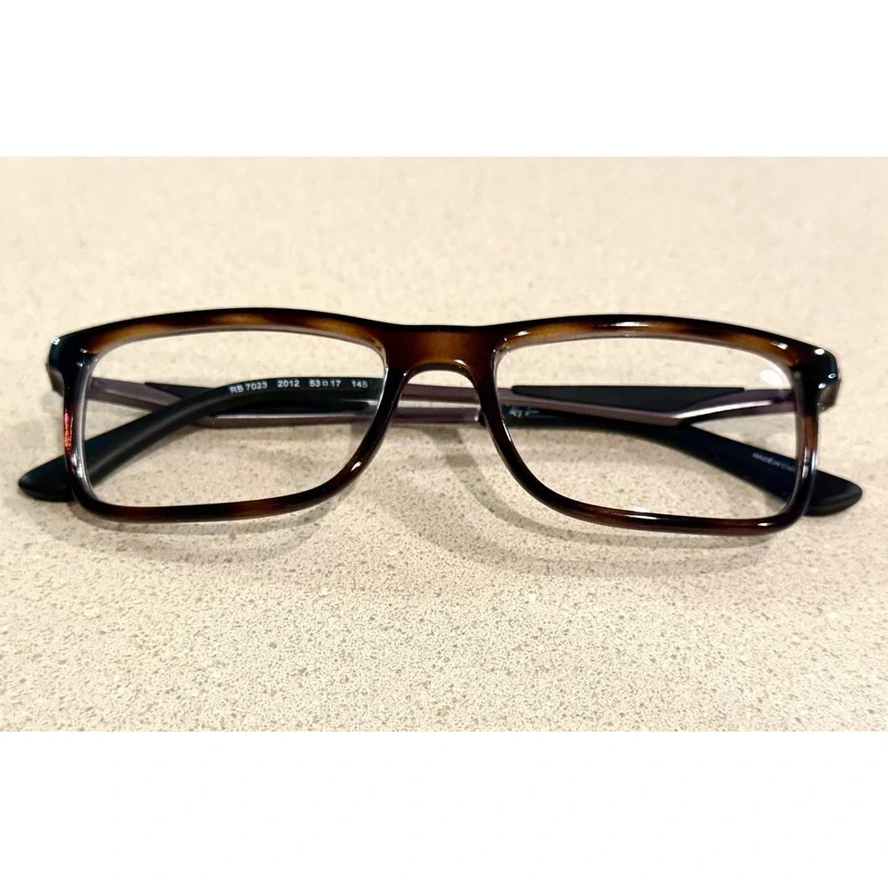 Ray Ban RB 7023 2012 Havana Gunmetal 53/17/145 Frame Only Flex Hinge tortoise